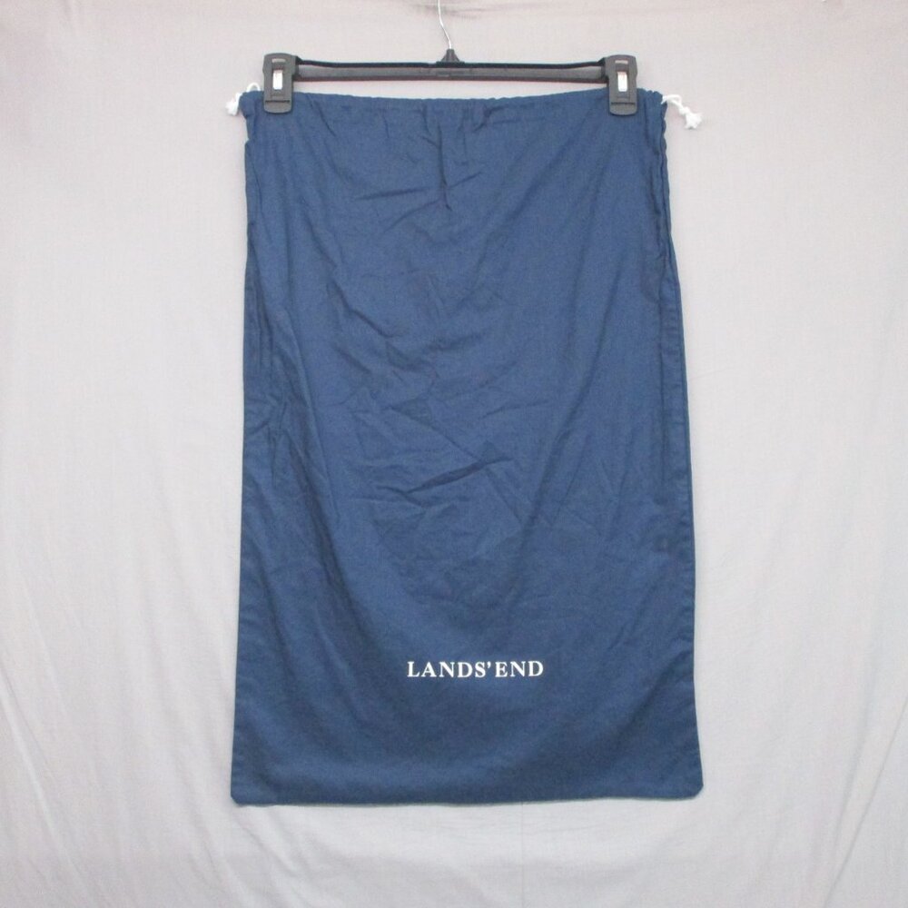 Lands End Draw String Bag Blue | O/S